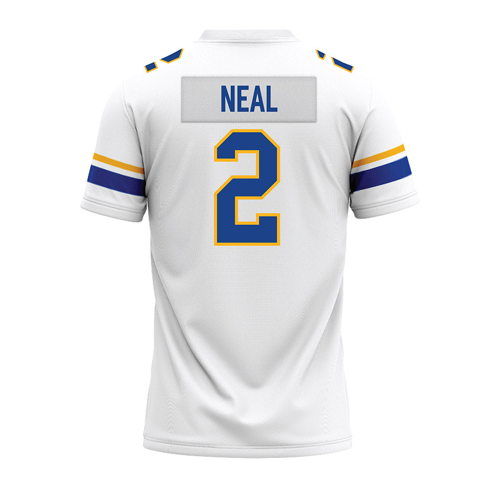 Pittsburgh - NCAA Football : Isaiah Neal - White Premium Football Jersey-1