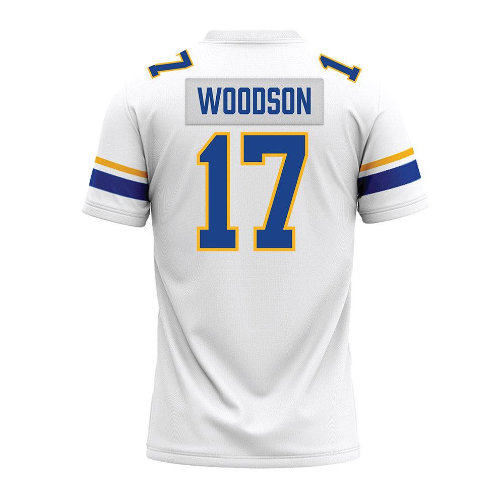 Pittsburgh - NCAA Football : Cole Woodson - White Premium Football Jersey-1