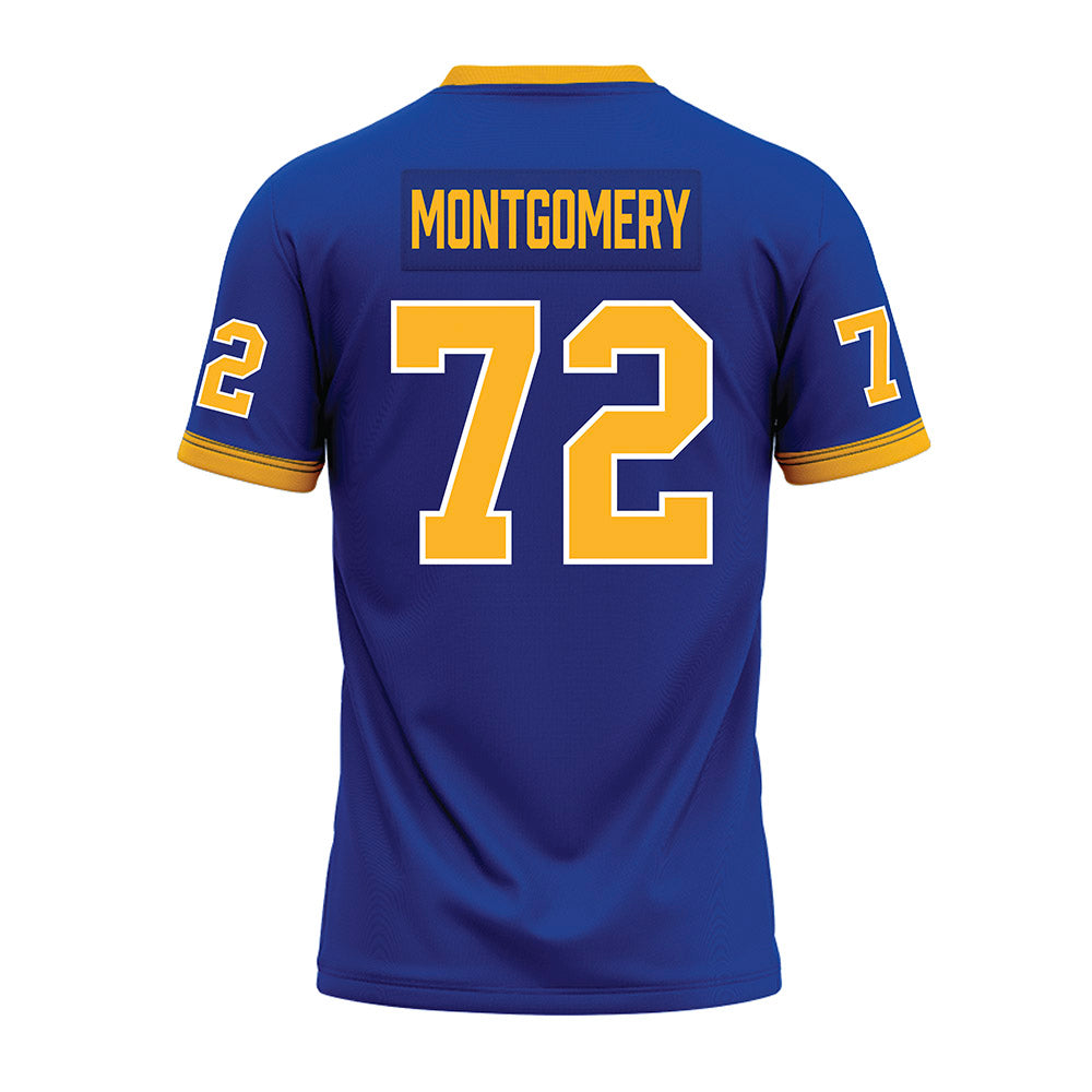 Pittsburgh - NCAA Football : Isaiah Montgomery - Blue Premium Football Jersey-1