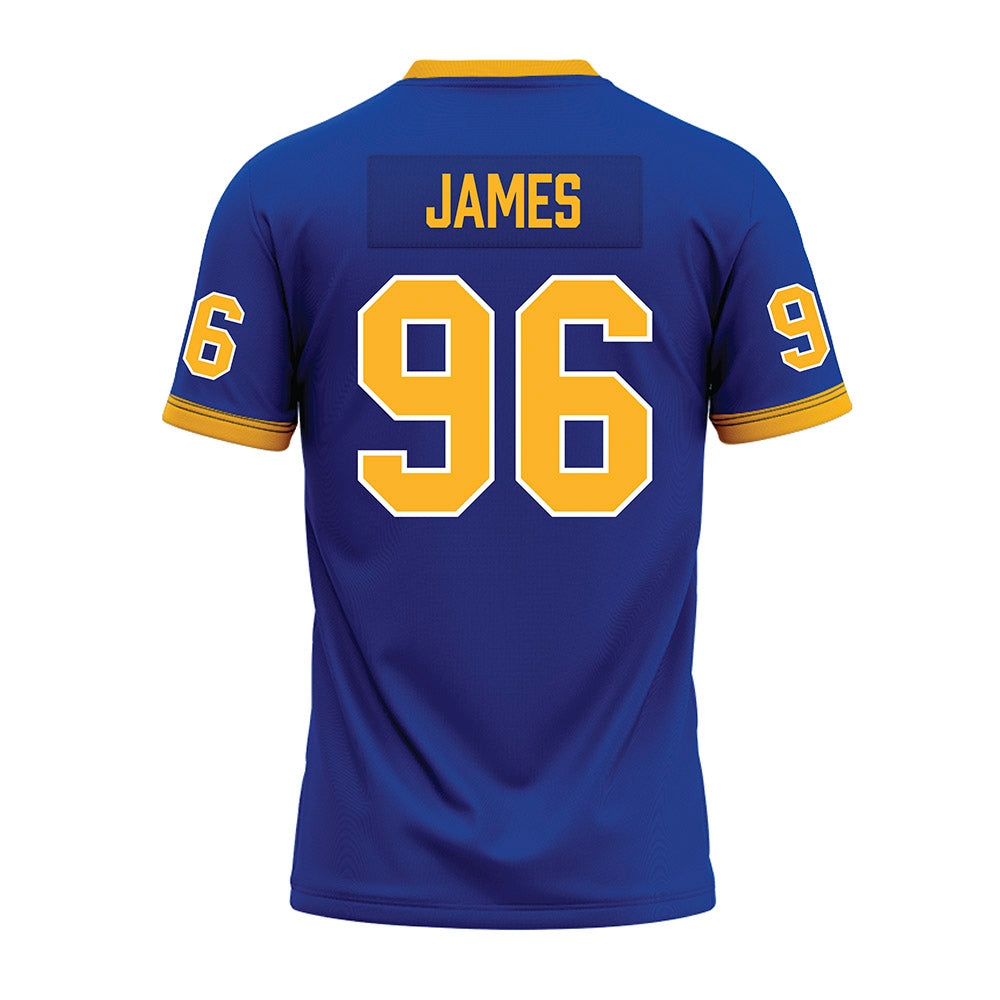 Pittsburgh - NCAA Football : Nick James - Blue Premium Football Jersey-1