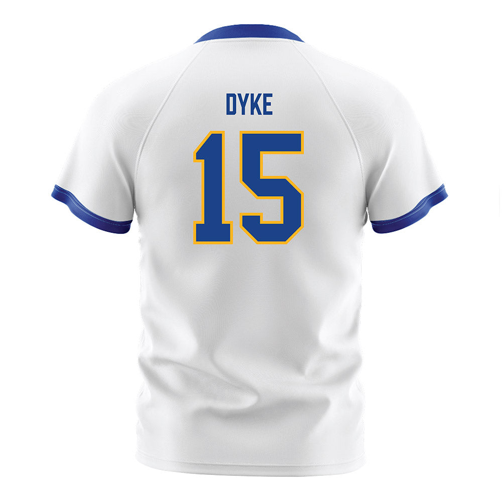 Pittsburgh - NCAA Men's Soccer : Zahir Dyke - White Soccer Jersey-1