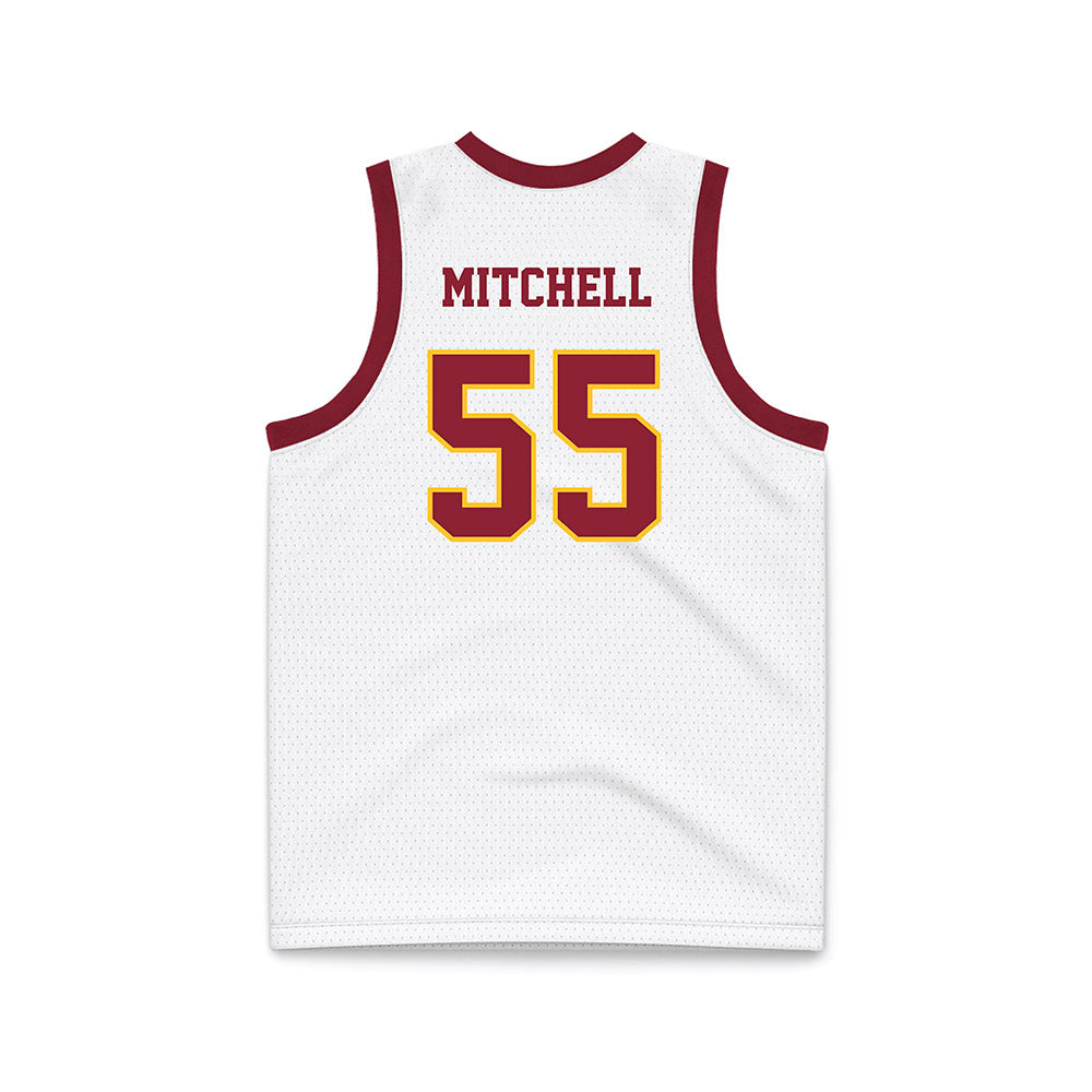 Iowa State - NCAA Men's Basketball : Xzavion Mitchell - White Basketball Jersey-1