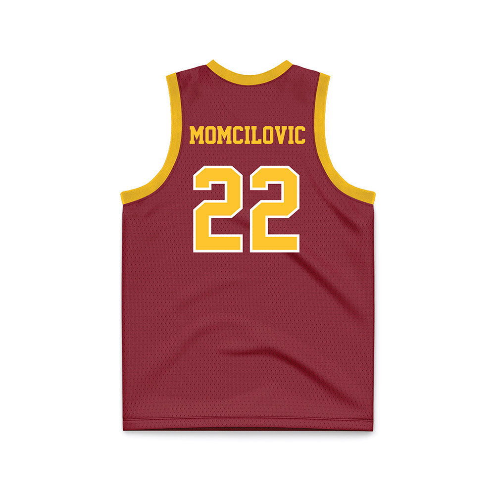 Iowa State - NCAA Men's Basketball : Milan Momcilovic - Red Basketball Jersey-1