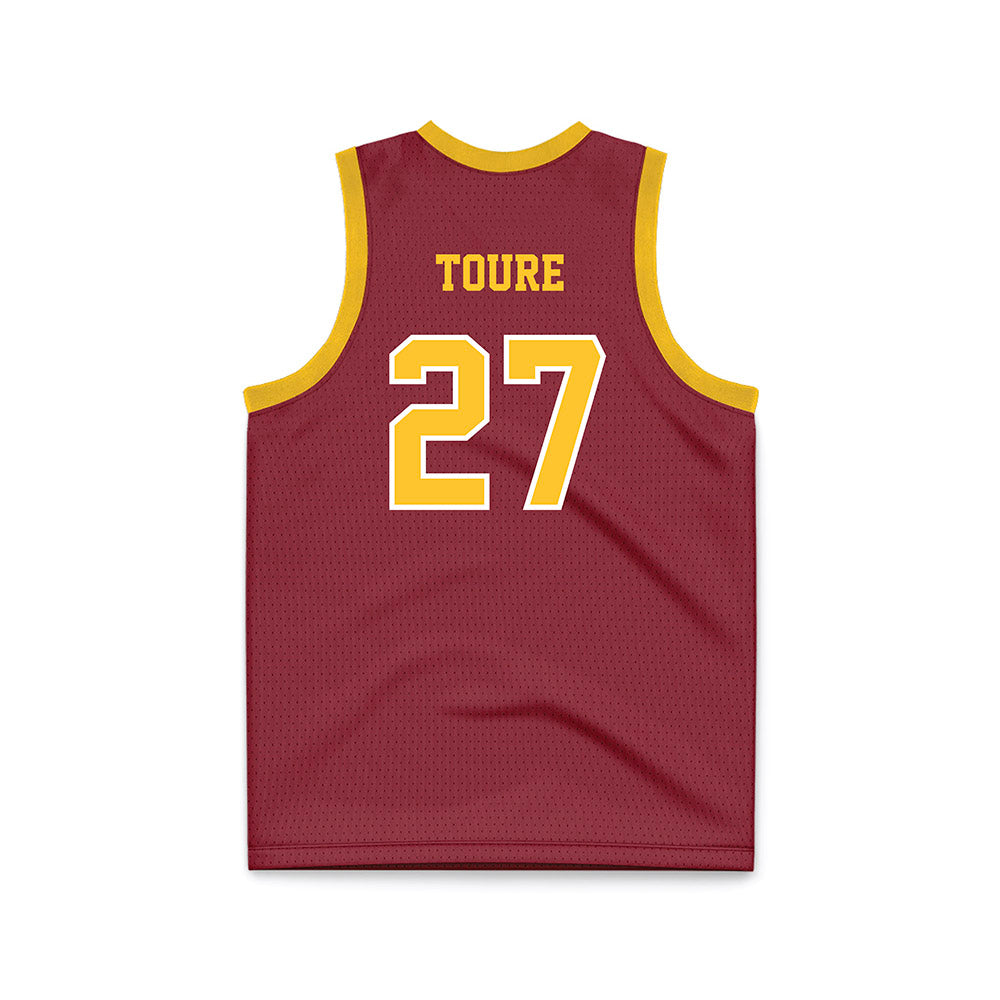 Iowa State - NCAA Men's Basketball : Killyan Toure - Red Basketball Jersey-1