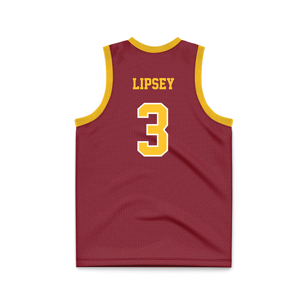 Iowa State - NCAA Men's Basketball : Tamin Lipsey - Red Basketball Jersey-1