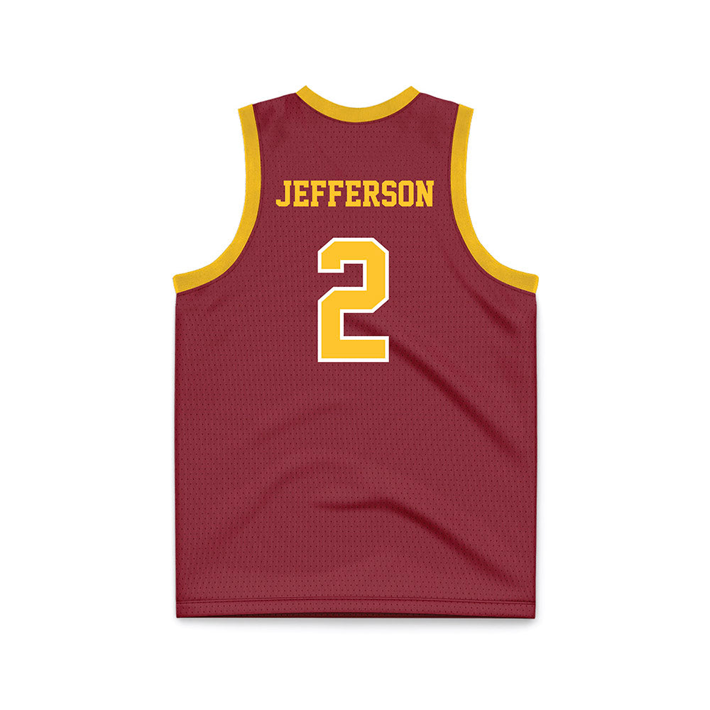 Iowa State - NCAA Men's Basketball : Joshua Jefferson - Red Basketball Jersey-1