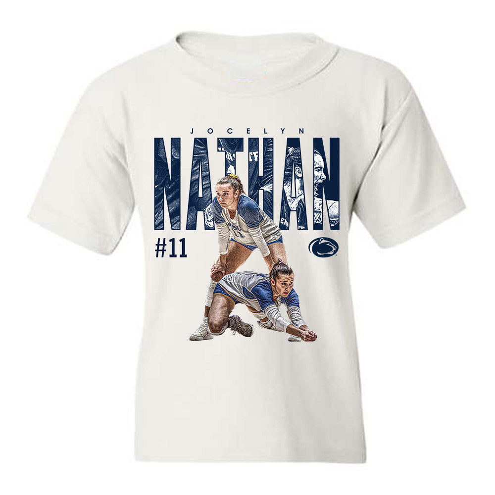 Penn State - NCAA Women's Volleyball : Jocelyn Nathan - Collage Youth T-Shirt-0