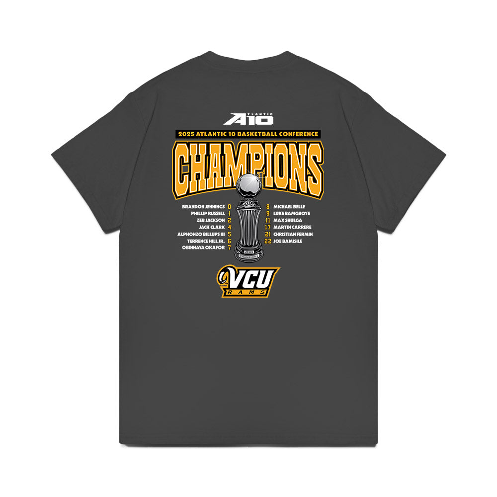 VCU - NCAA Men's Basketball : - Conference Champs Roster Premium T-Shirt-1