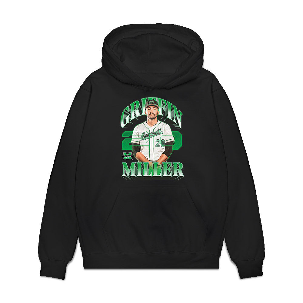 Marshall - NCAA Baseball : Griffin Miller - Collage Premium Hooded Sweatshirt-0