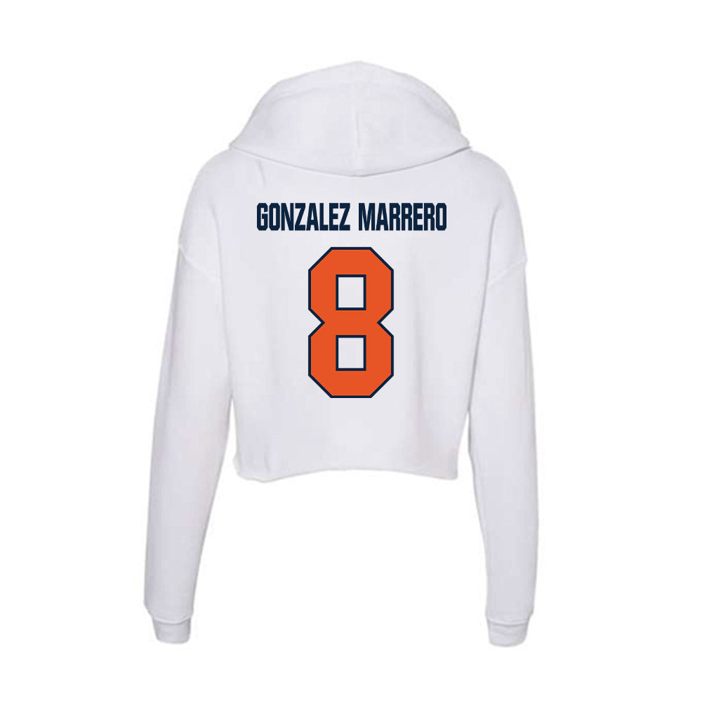 Carroll - NCAA Men's Soccer : Jorge Gonzalez Marrero - Classic Shersey Women's Crop Fleece Hoodie-1