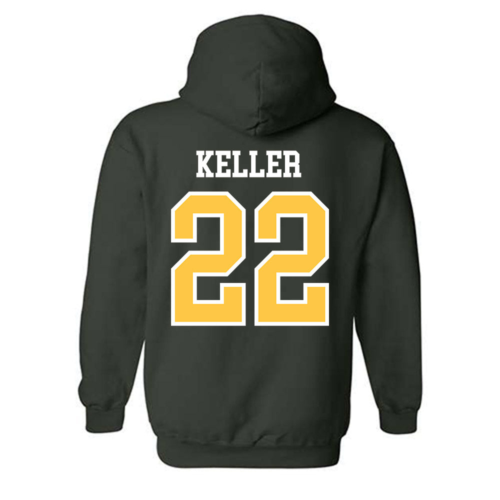 Wayne State - NCAA Football : Mickey Keller - Classic Shersey Hooded Sweatshirt-1