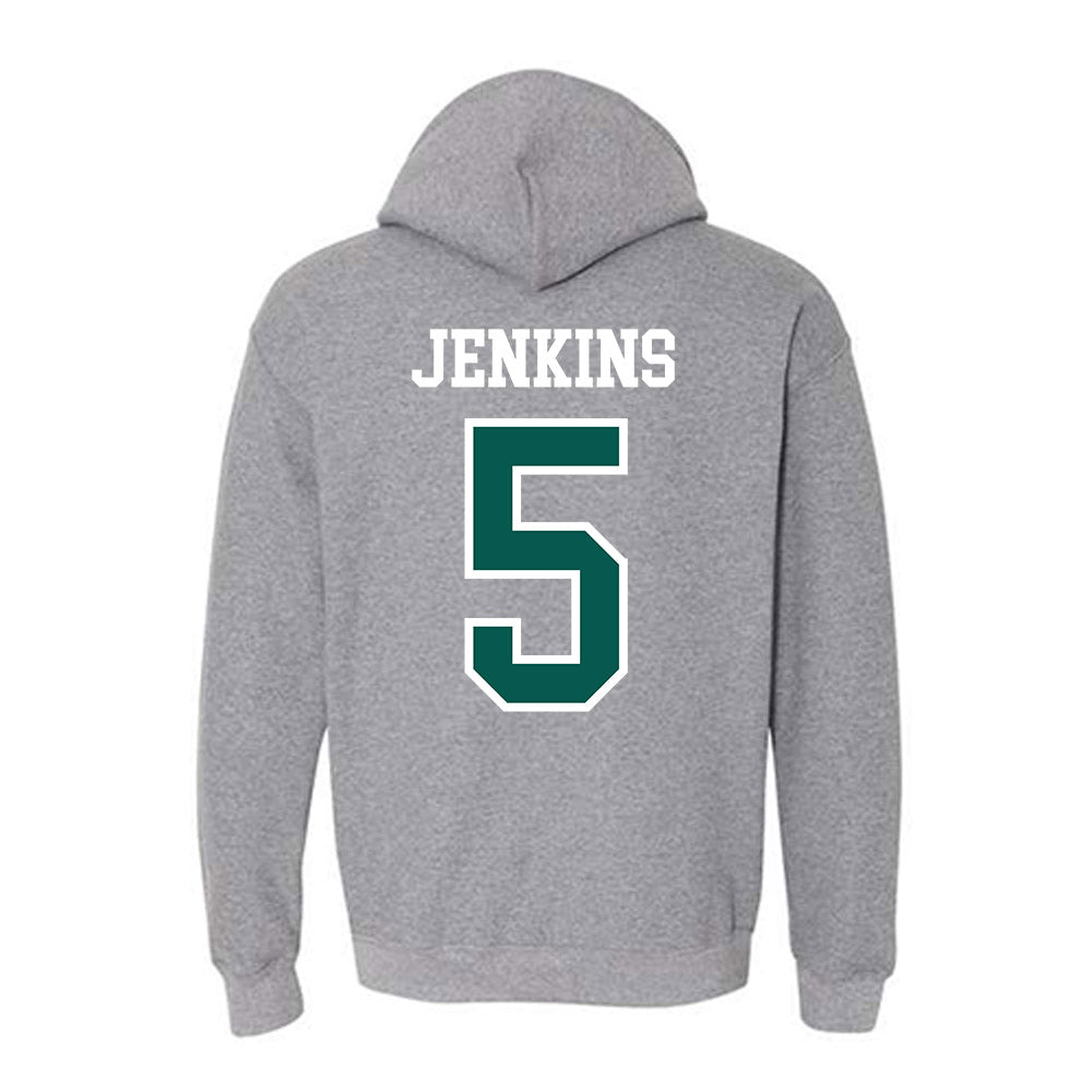 Wayne State - NCAA Men's Basketball : Jalen Jenkins - Classic Shersey Hooded Sweatshirt-1