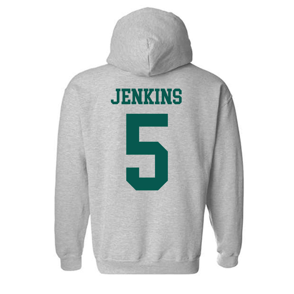 Wayne State - NCAA Men's Basketball : Jalen Jenkins - Classic Shersey Hooded Sweatshirt-1
