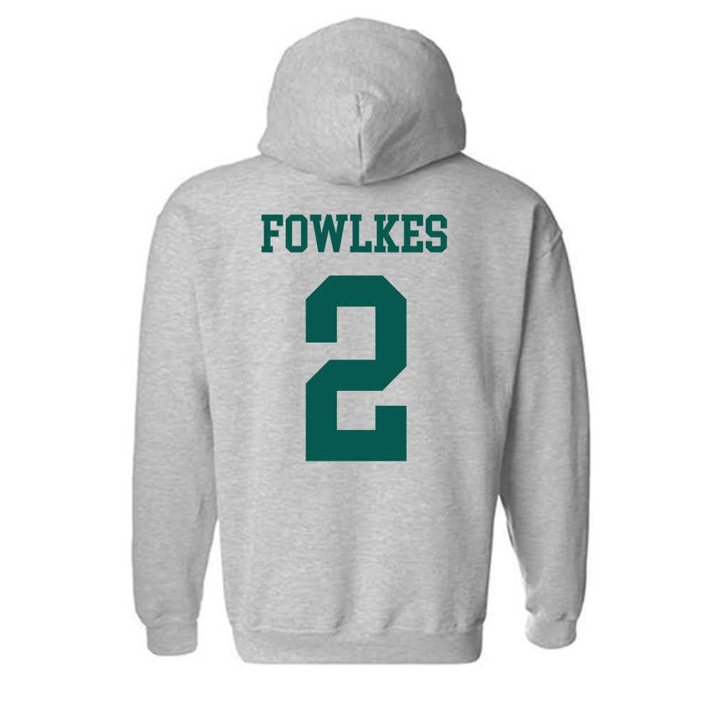 Wayne State - NCAA Football : Elijah Fowlkes - Classic Shersey Hooded Sweatshirt-1