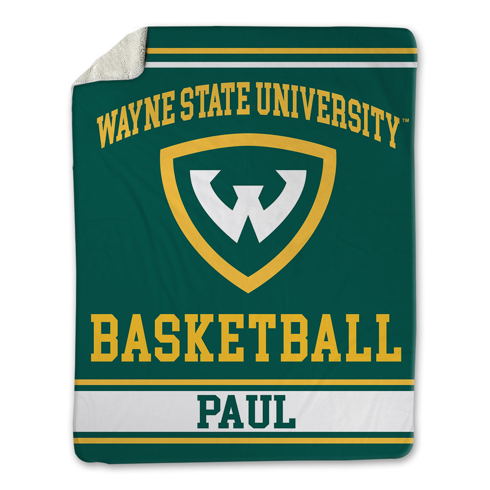 Wayne State - NCAA Men's Basketball : Carlos Paul - Blanket-0