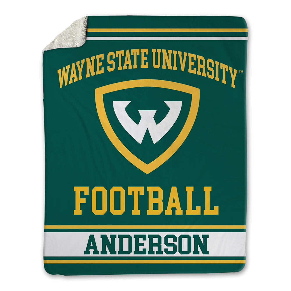 Wayne State - NCAA Football : Sterling Anderson - Blanket-0