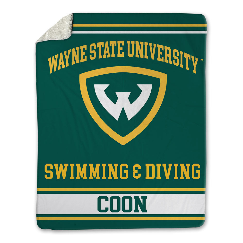 Wayne State - NCAA Women's Swimming & Diving : Josey Coon - Blanket-0