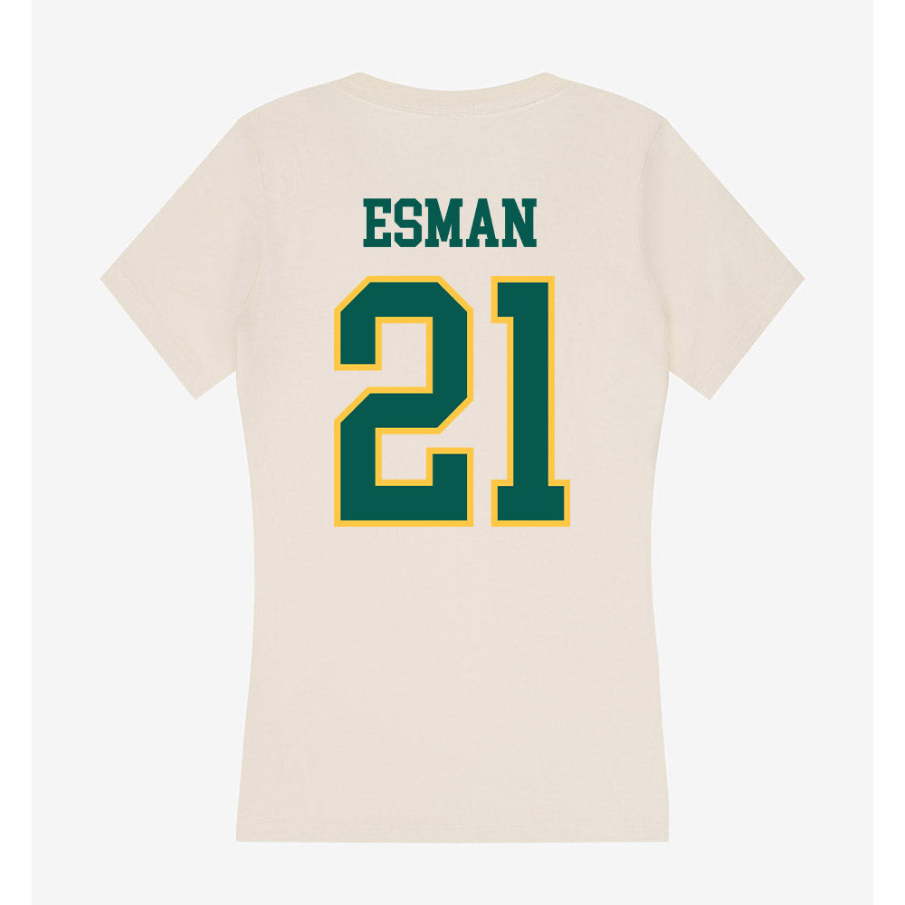 Wayne State - NCAA Men's Basketball : Bryce Esman - Classic Shersey Women's V-Neck T-Shirt-1