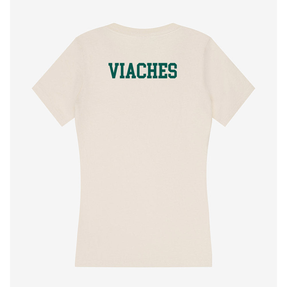 Wayne State - NCAA Women's Swimming & Diving : Alicia Viaches - Classic Shersey Women's V-Neck T-Shirt-1