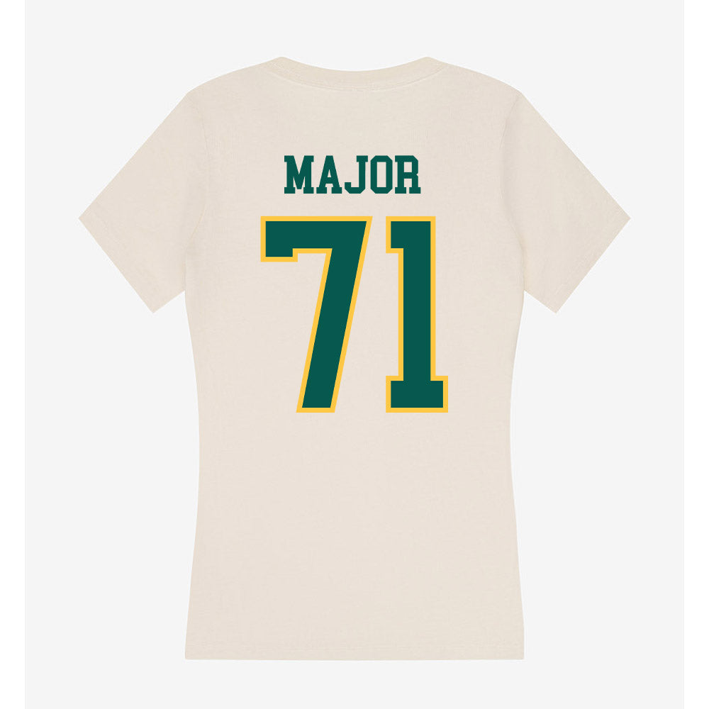 Wayne State - NCAA Football : Jonathan Major - Classic Shersey Women's V-Neck T-Shirt-1