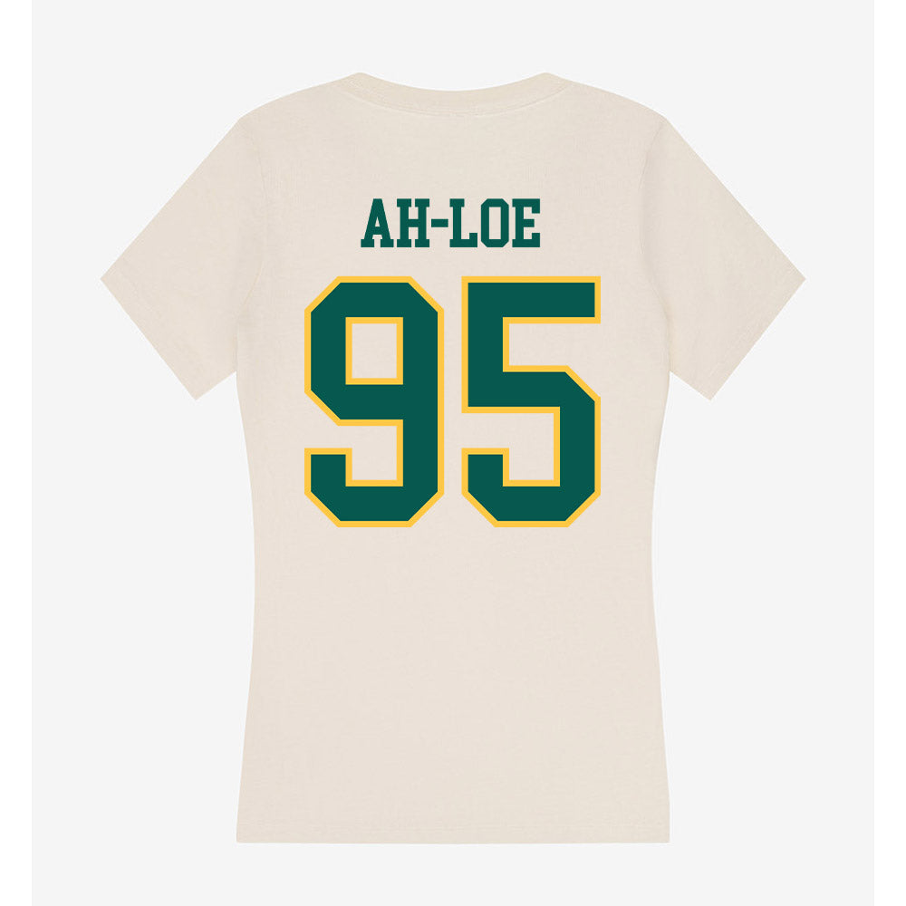 Wayne State - NCAA Football : Tanielu Ah-Loe - Classic Shersey Women's V-Neck T-Shirt-1