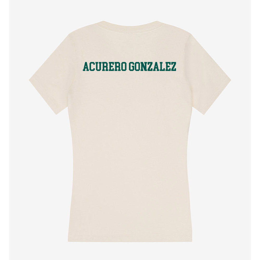 Wayne State - NCAA Women's Fencing : Anabella Acurero Gonzalez - Classic Shersey Women's V-Neck T-Shirt-1