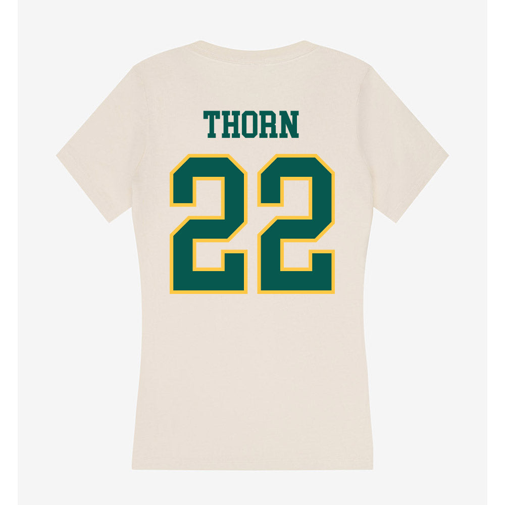 Wayne State - NCAA Men's Basketball : Marshall Thorn - Classic Shersey Women's V-Neck T-Shirt-1