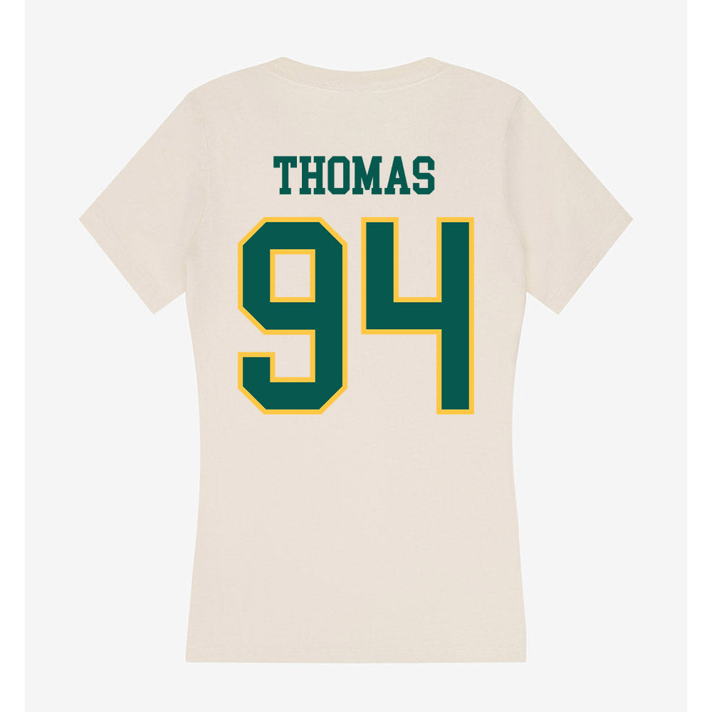 Wayne State - NCAA Football : Michael Thomas - Classic Shersey Women's V-Neck T-Shirt-1