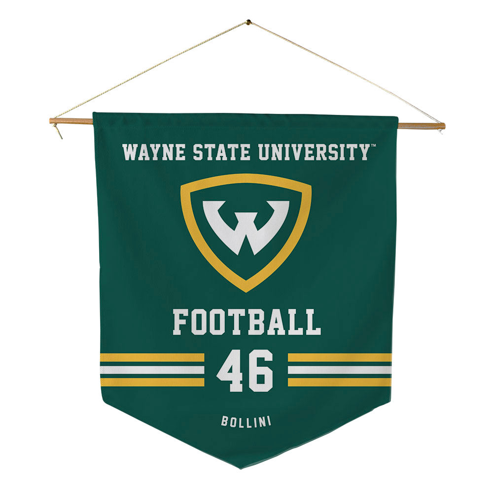 Wayne State - NCAA Football : Haiden Bollini - Pennant - 18" x 21"-0