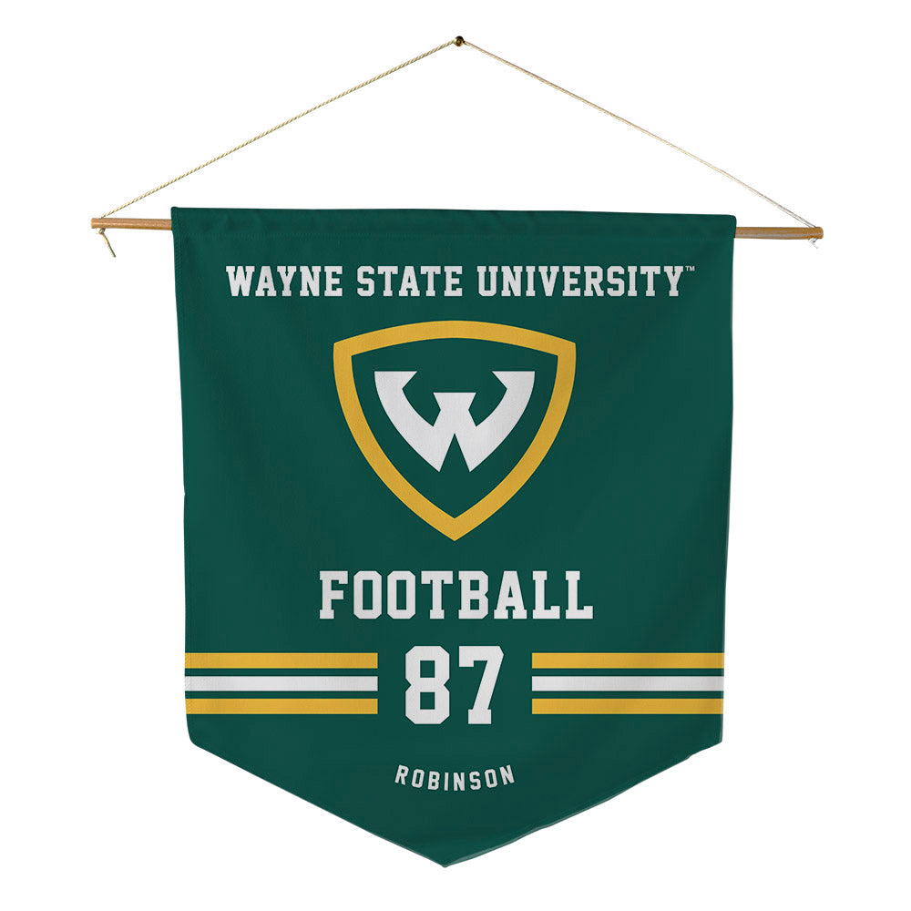 Wayne State - NCAA Football : MarTavion Robinson - Pennant - 18" x 21"-0
