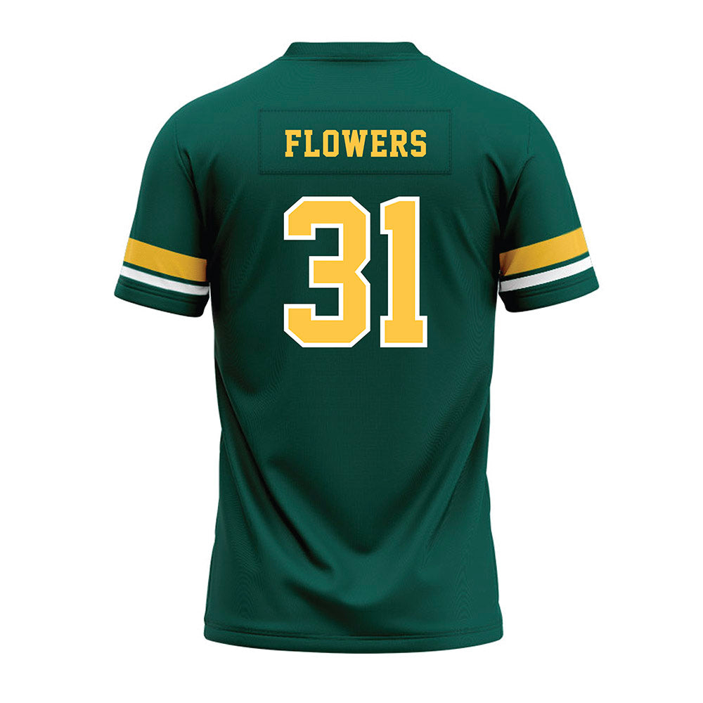 Wayne State - NCAA Football : Dharon Flowers - Green Premium Football Jersey-1