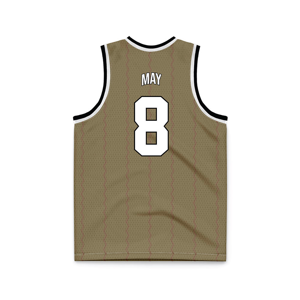 MSMU - NCAA Men's Basketball : Justin May - Bronze Basketball Jersey-1