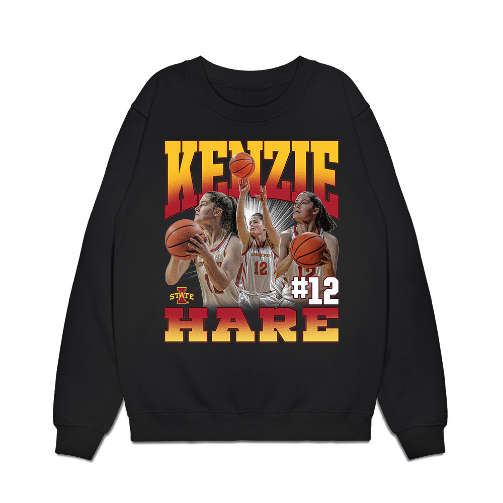 Iowa State - NCAA Women's Basketball : Kenzie Hare - Premium Crewneck Sweatshirt-0