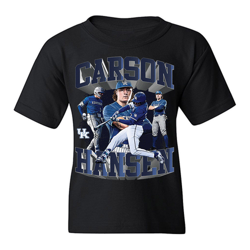 Kentucky - NCAA Baseball : Carson Hansen - Collage Youth T-Shirt-0