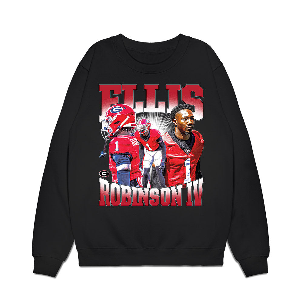 Georgia - NCAA Football : Ellis Robinson IV - Collage Premium Crewneck Sweatshirt-0