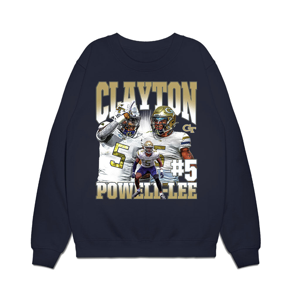 Georgia Tech - NCAA Football : Clayton Powell-Lee - Premium Crewneck Sweatshirt-0