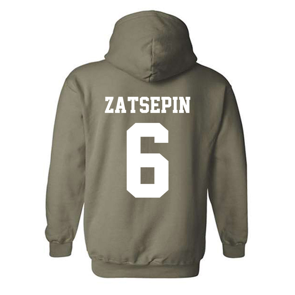 Chicago State - NCAA Men's Basketball : Daniel Zatsepin - Classic Shersey Hooded Sweatshirt-1