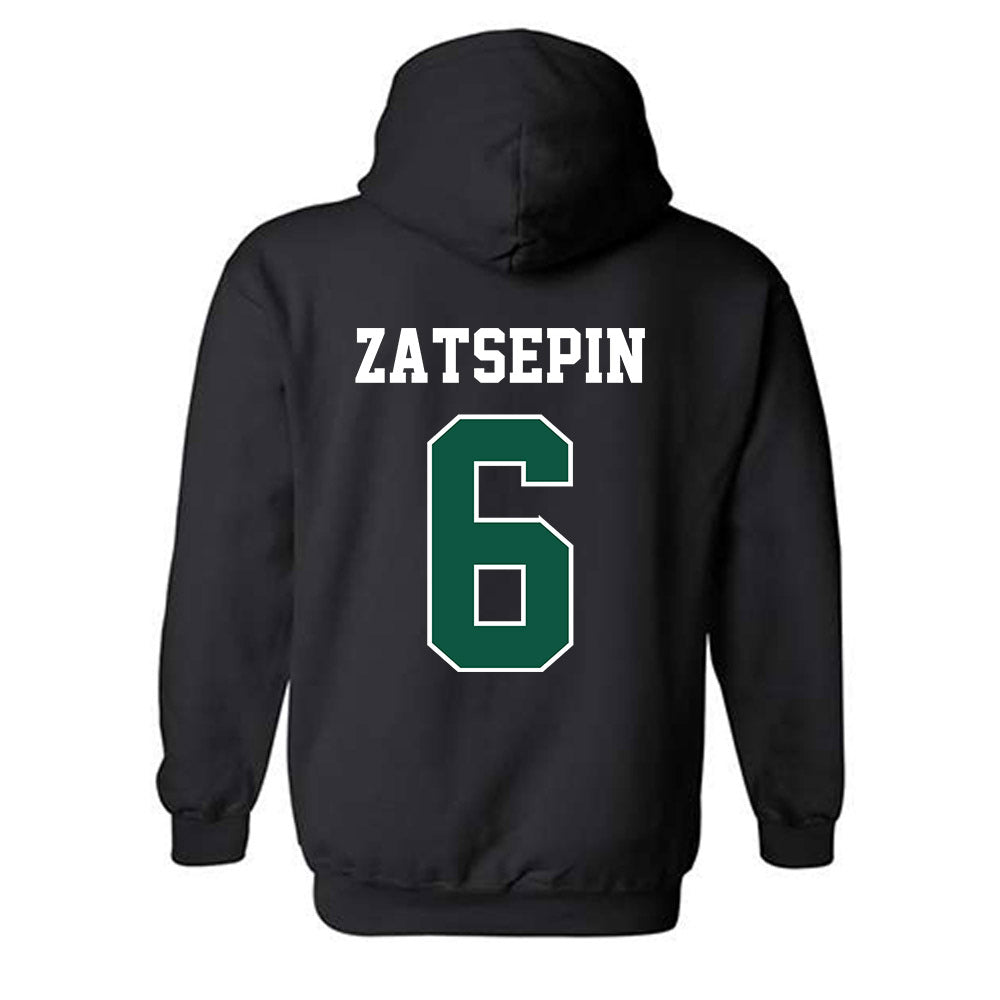 Chicago State - NCAA Men's Basketball : Daniel Zatsepin - Classic Shersey Hooded Sweatshirt-1