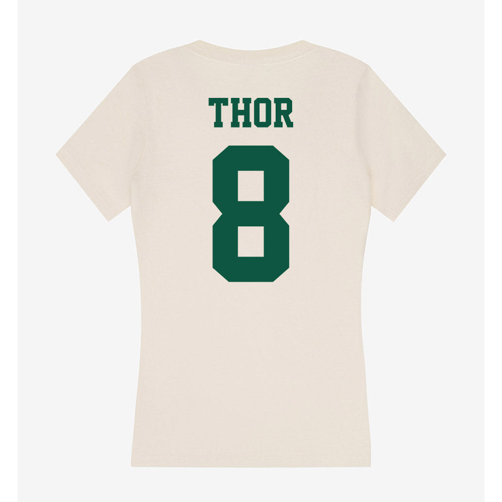 Chicago State - NCAA Women's Soccer : Saige Thor - Women's V-Neck T-Shirt-1