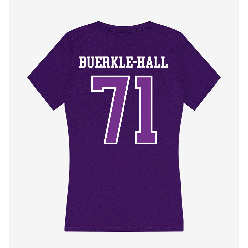 Mount Union - NCAA Baseball : Brayden Buerkle-Hall - Women's V-Neck T-Shirt-1