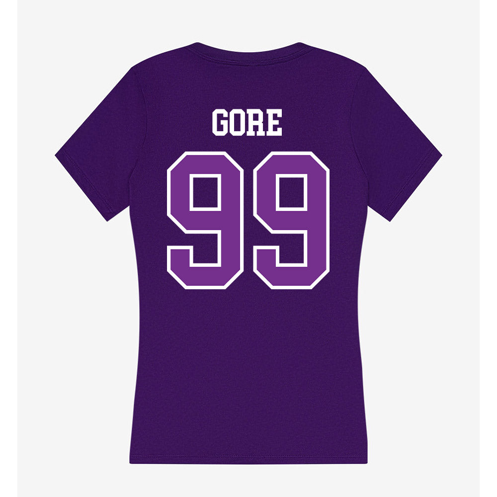 Mount Union - NCAA Football : Calvin Gore - Women's V-Neck T-Shirt-1