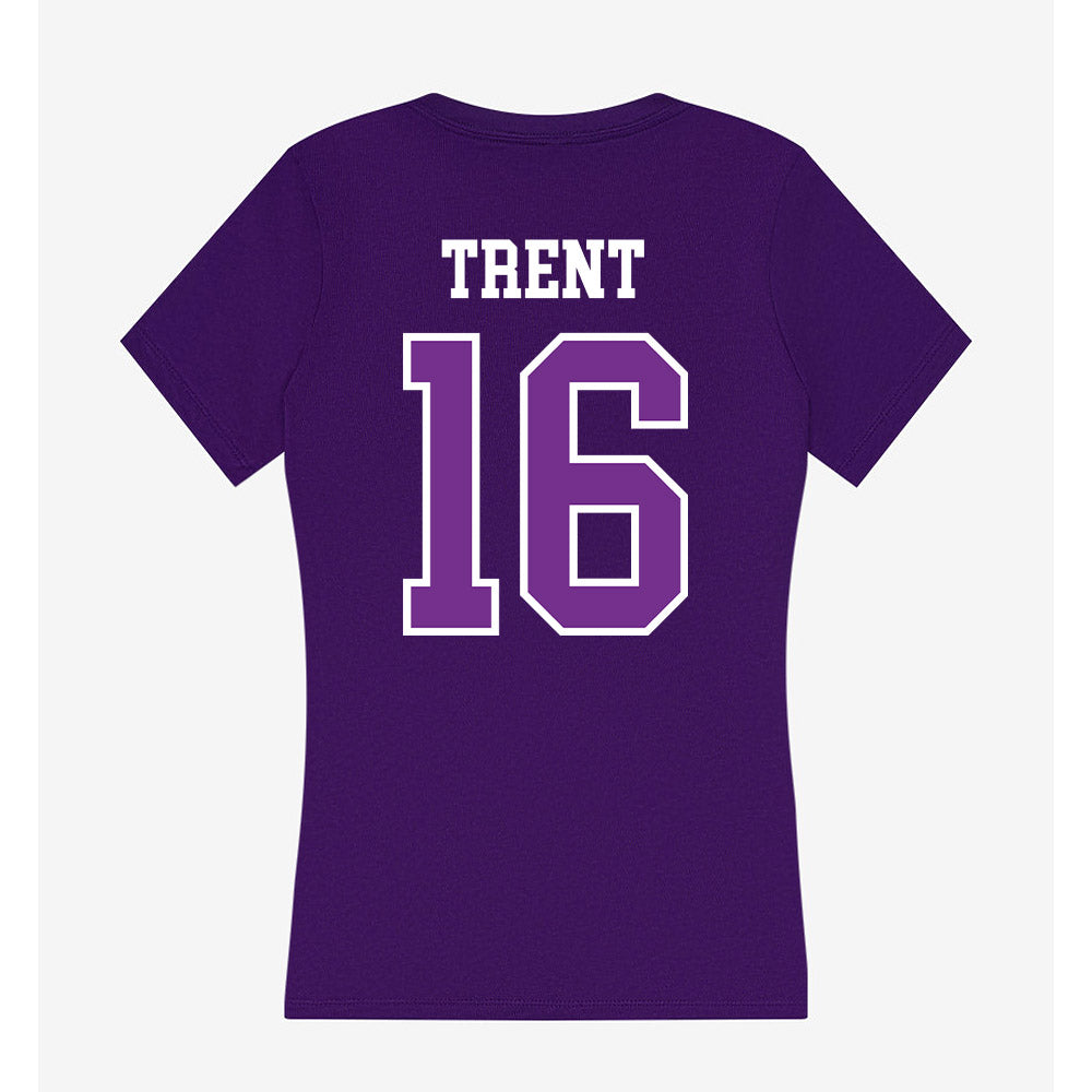 Mount Union - NCAA Football : Trace Trent - Women's V-Neck T-Shirt-1