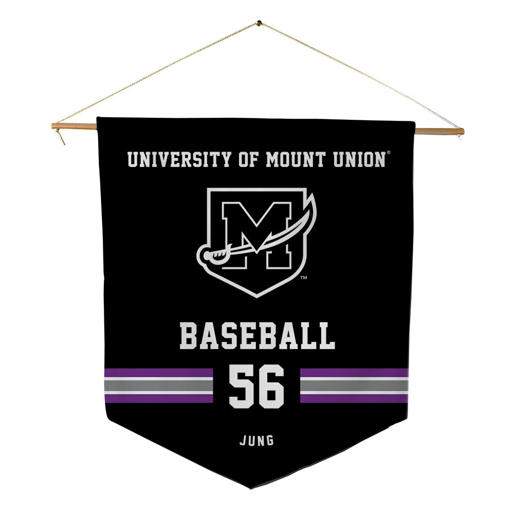 Mount Union - NCAA Baseball : Jake Jung - Pennant - 18" x 21"-0