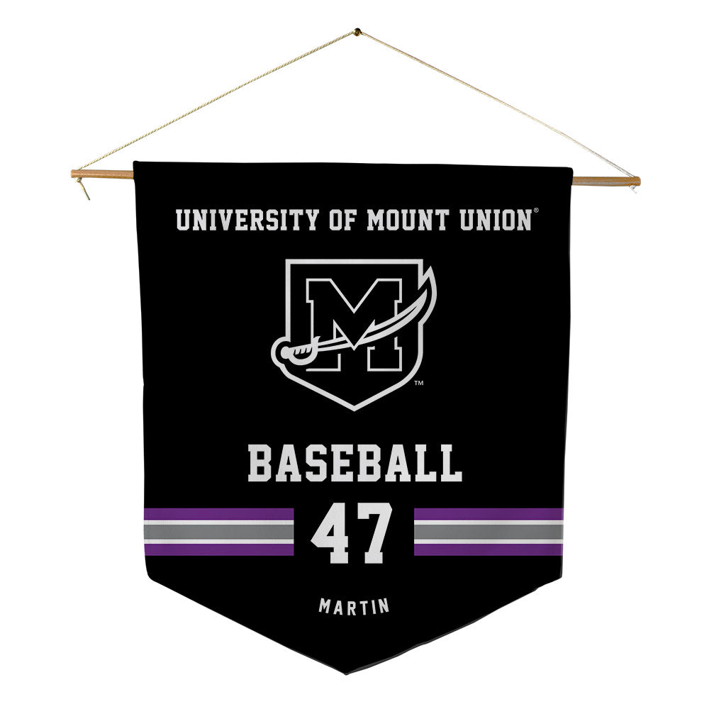 Mount Union - NCAA Baseball : Trey Martin - Pennant - 18" x 21"-0