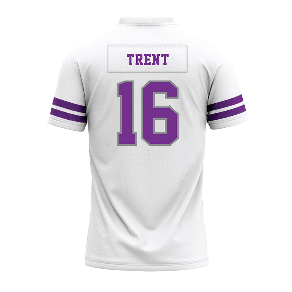 Mount Union - NCAA Football : Trace Trent - White Premium Football Jersey-1