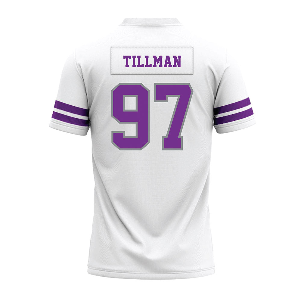 Mount Union - NCAA Football : Jeremiah Tillman - White Premium Football Jersey-1