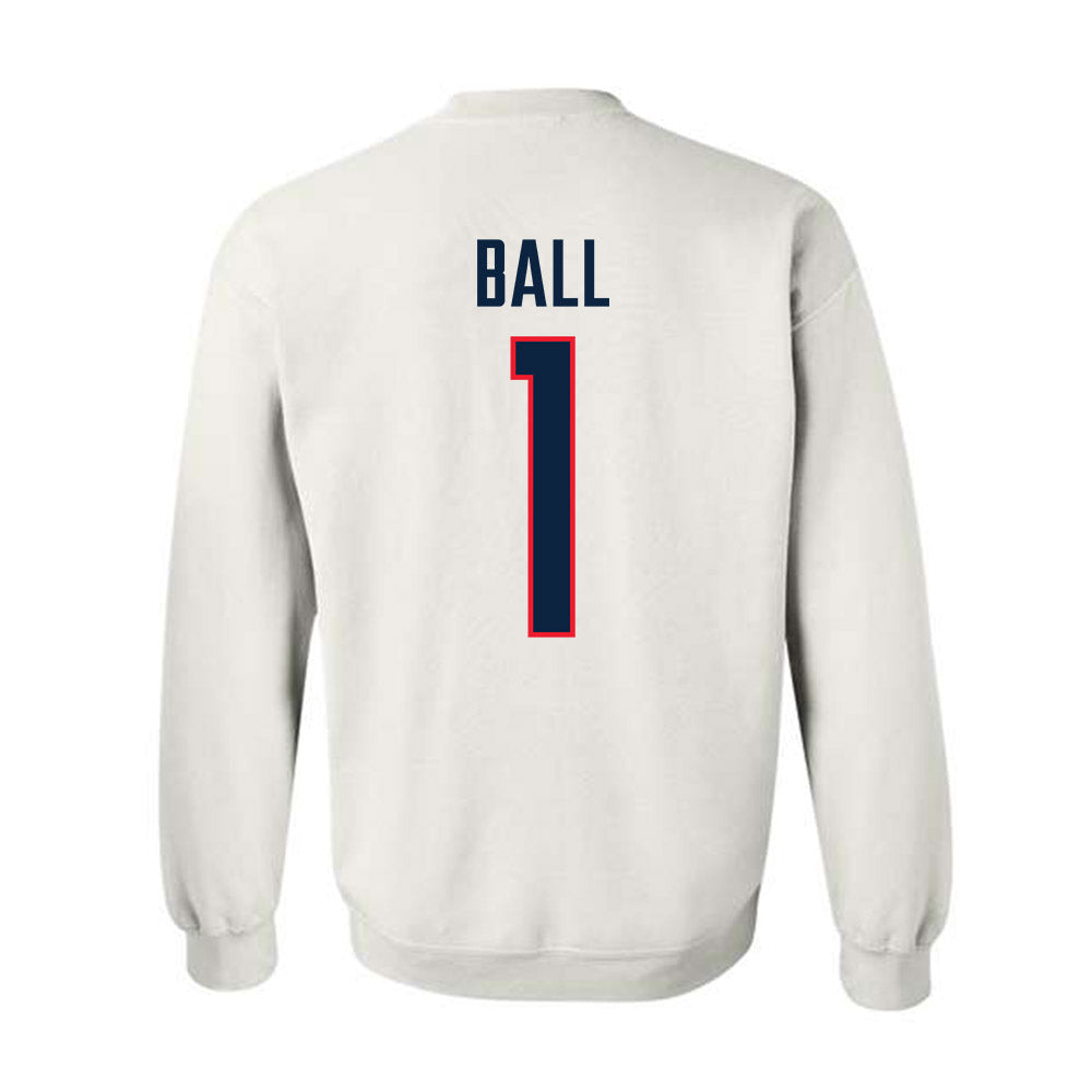 UConn - NCAA Men's Basketball : Solo Ball - NCAA® March Madness® 2025 Shersey Crewneck Sweatshirt-1