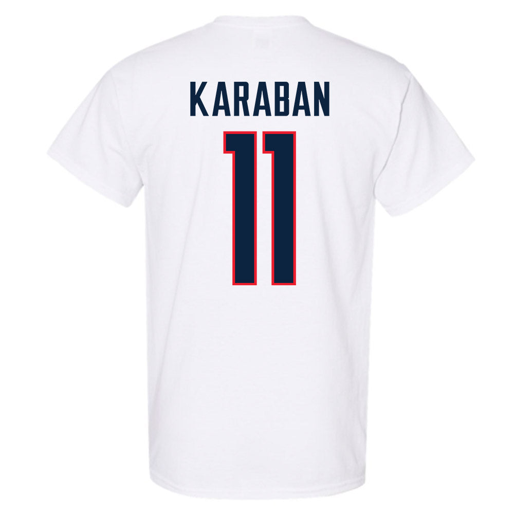 UConn - NCAA Men's Basketball : Alex Karaban - NCAA® March Madness® 2025 Shersey T-Shirt-1
