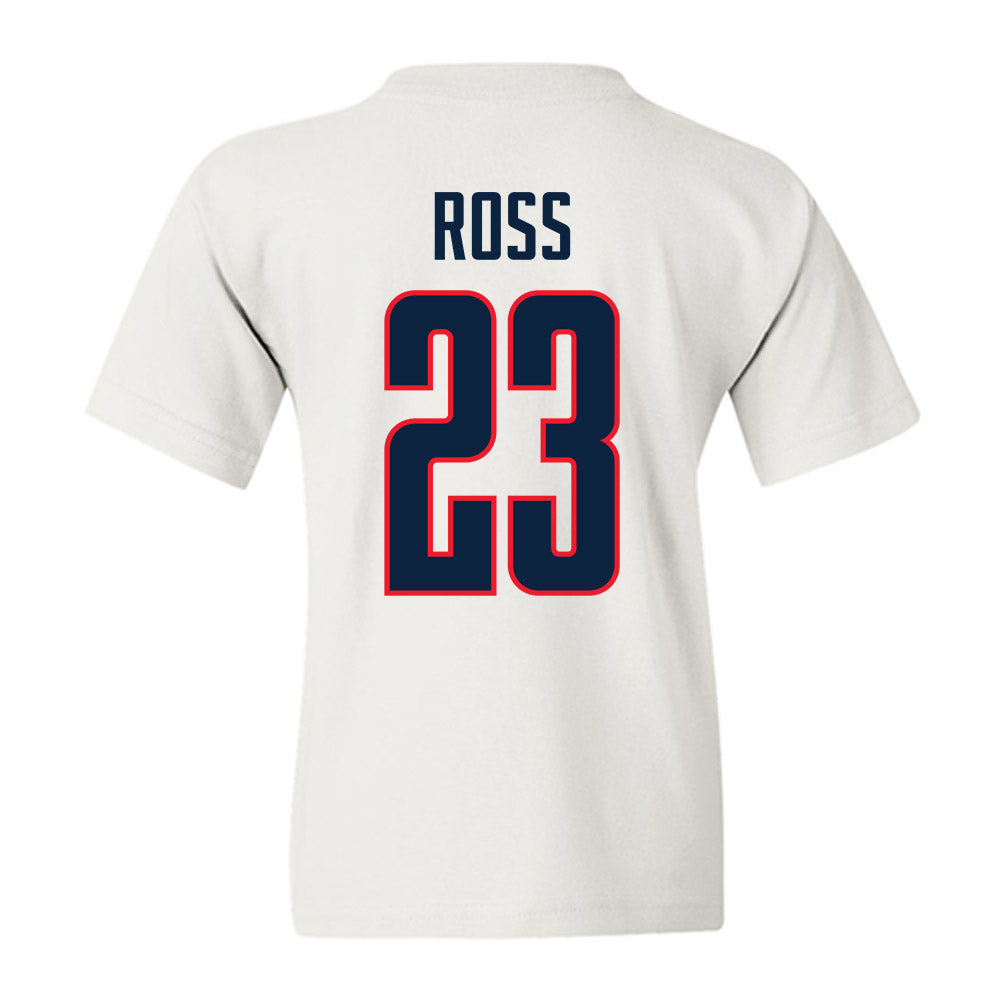 UConn - NCAA Men's Basketball : Jayden Ross - NCAA® March Madness® 2025 Shersey Youth T-Shirt-1