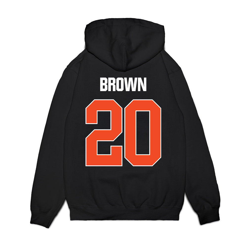 Florida - NCAA Men's Basketball : Isaiah Brown - NCAA® March Madness® 2025 Final Four Shersey Premium Hooded Sweatshirt-1